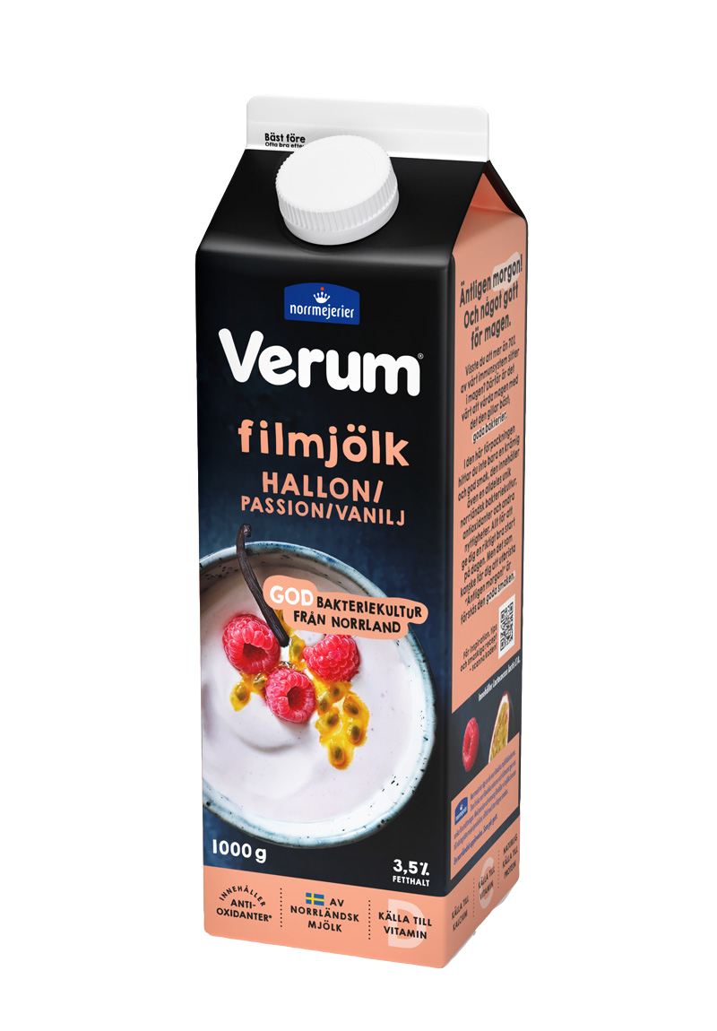 Filmjölk Hallon:passion:vanilj