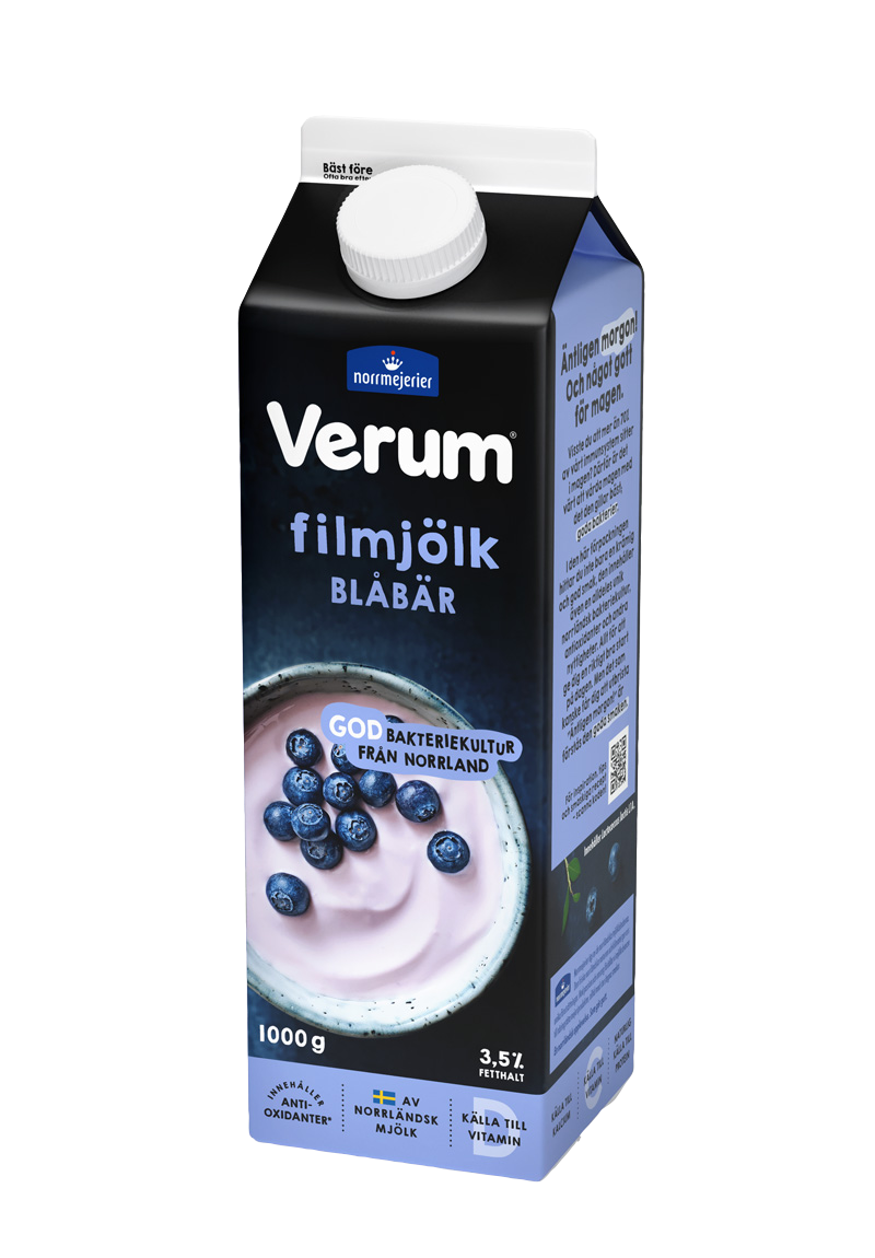 Filmjölk blåbär