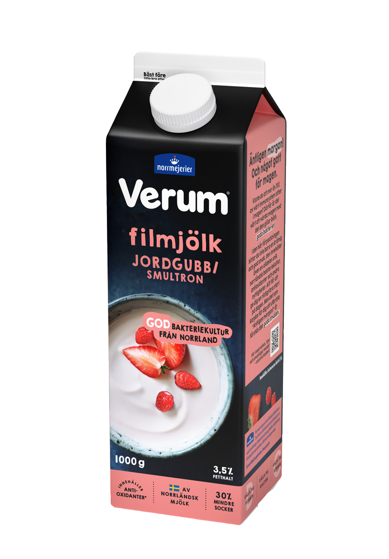 Filmjölk jordgubb:smultron